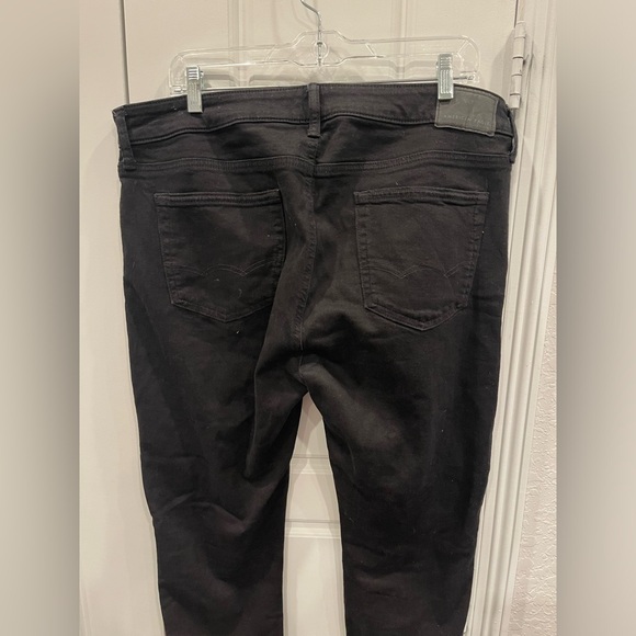 American Eagle Men’s Black jeans AIRFLEX + size:36x30 Preloved - Picture 4 of 11